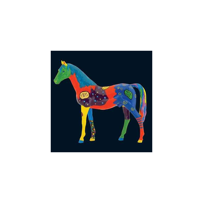 Figurine Statuette Cheval Harlequin Art in the City - 80204