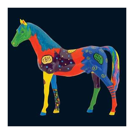 Figurine Statuette Cheval Harlequin Art in the City - 80204