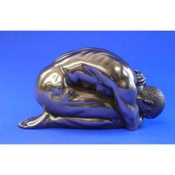 Figurine Body Talk  - Homme bronze Man kneeling  - WU71751