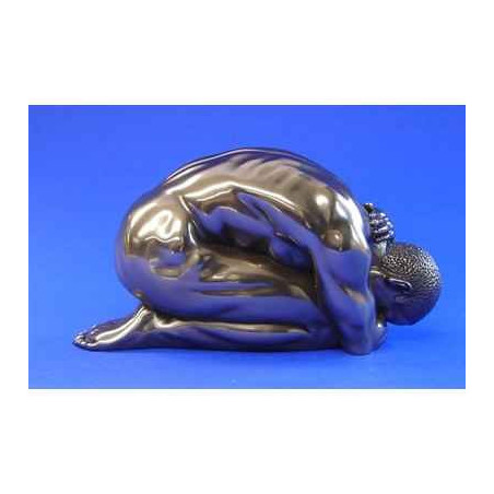 Figurine Body Talk  - Homme bronze Man kneeling  - WU71751