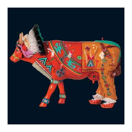Figurine Statuette Vache Palátala, the red sunrise Art in the City - 80624