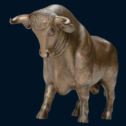 Figurine Statuette Taureau Bull Banker Art in the City - 80950