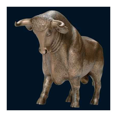 Figurine Statuette Taureau Bull Banker Art in the City - 80950