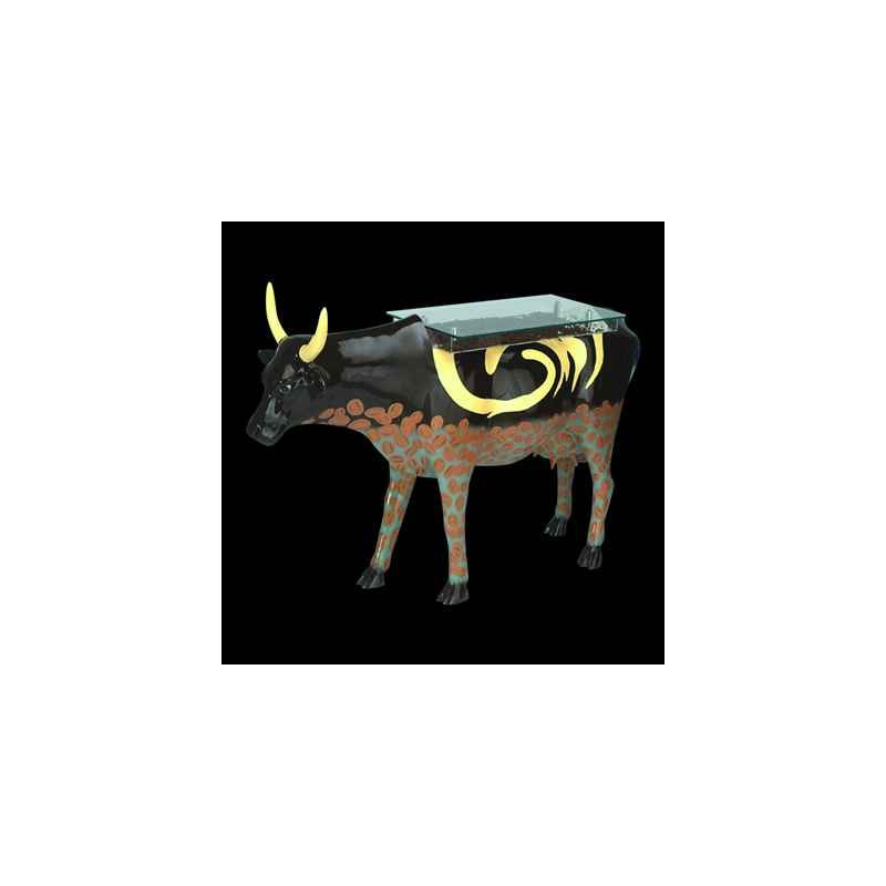 Figurine Statuette Vache Coffee Cream Table Cow Art in the City - 80902