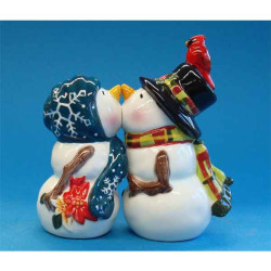 Figurine Bonhomme de neige  - Sel et Poivre  -MW93460