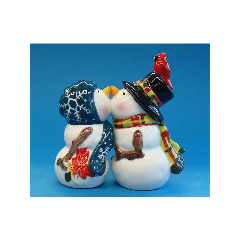 Figurine Bonhomme de neige  - Sel et Poivre  -MW93460