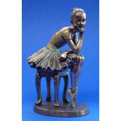Figurine Parastone Femme bronze L'attente  -WU73966