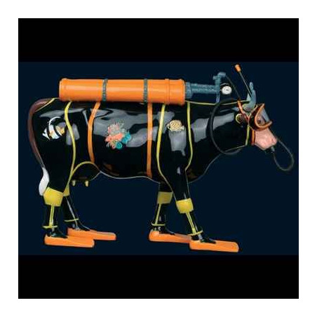 Figurine Statuette Vache Zenzi - the Scuba Diver Art in the City - 80607