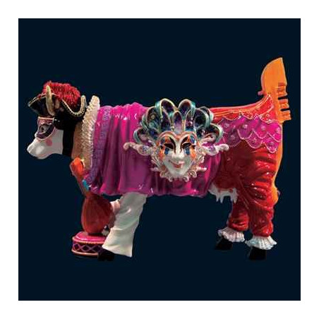 Figurine Statuette Vache Carnevale di Venezia Art in the City - 80623