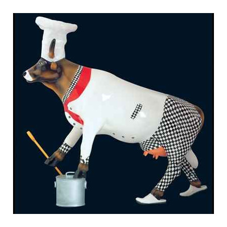 Figurine Statuette Vache Schwabenitzky the Chef Art in the City - 80604
