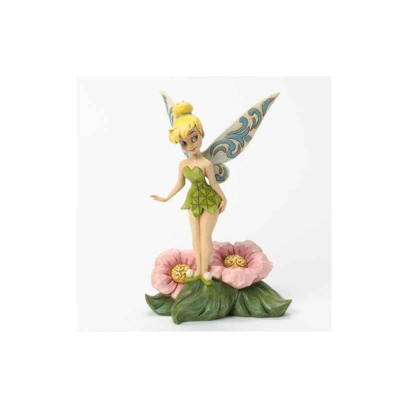 Flower fairy fée clochette standing on flower Figurines Disney Collection -4037505
