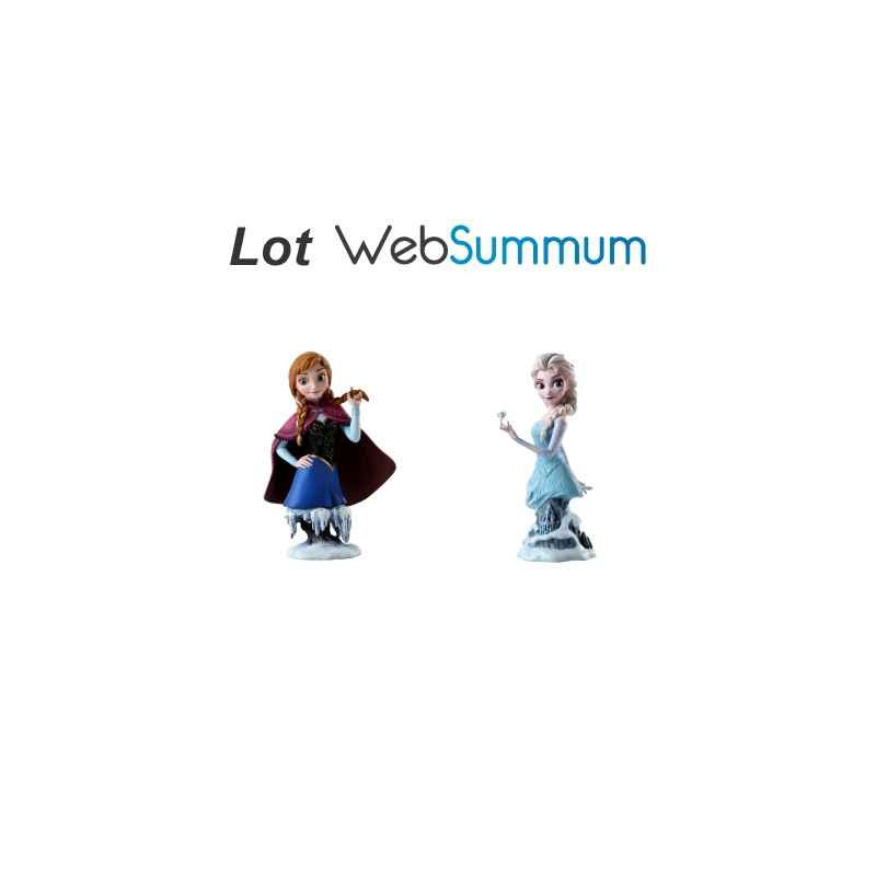 Figurine Disney résine La Reine des neiges Elsa et Anna Grand Jester -LWS -312