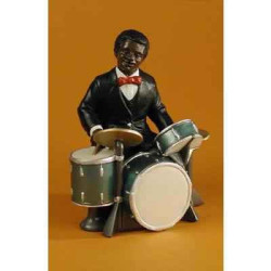 Décoration Statue résine Figurine Jazz  Le batteur - 3179