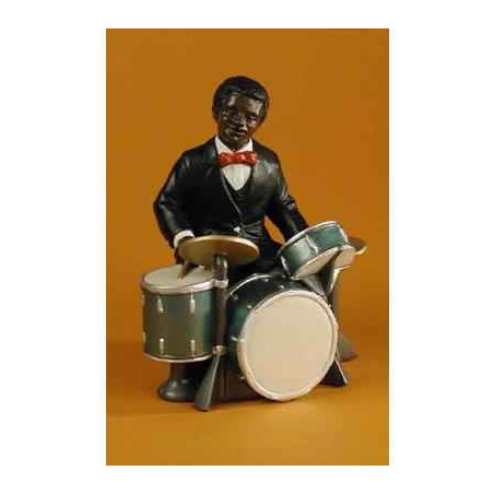 Décoration Statue résine Figurine Jazz  Le batteur - 3179