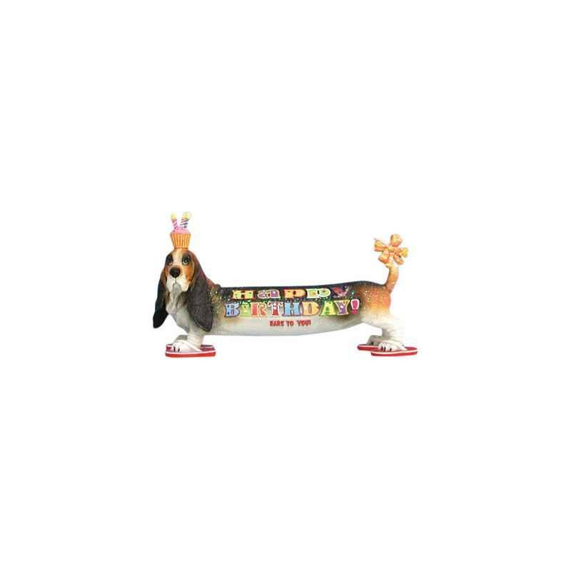 Figurine Basset Anniversaire -HB16902