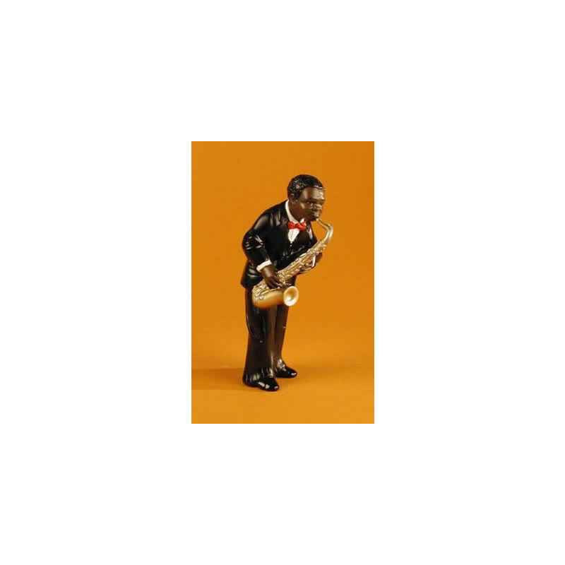 Décoration Statue résine Figurine Jazz  Le 1er saxophoniste - 3165