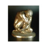 Figurine Bronze Homme Squatting Body Talk  -WU70931