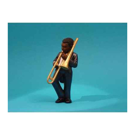 Décoration Statue résine Figurine Jazz  Le trombonne - 3308
