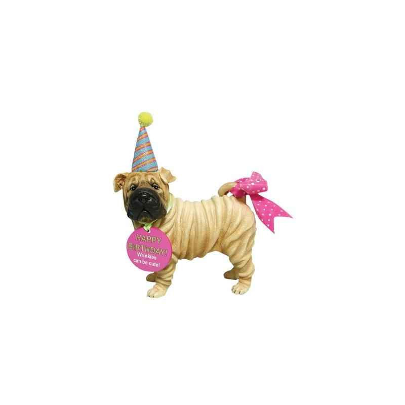 Figurine Shar Pei Anniversaire -HB16901