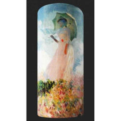 Vase silhouettes d'art, d'après l'oeuvre Femme à l'ombrelle de Monet SDA38