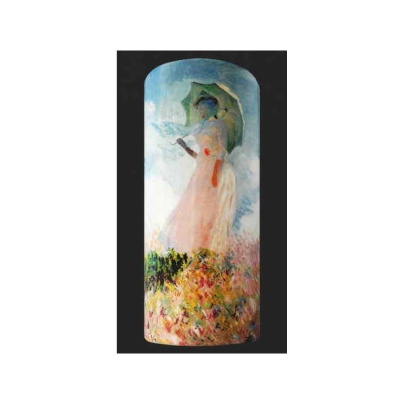 Vase silhouettes d'art, d'après l'oeuvre Femme à l'ombrelle de Monet SDA38
