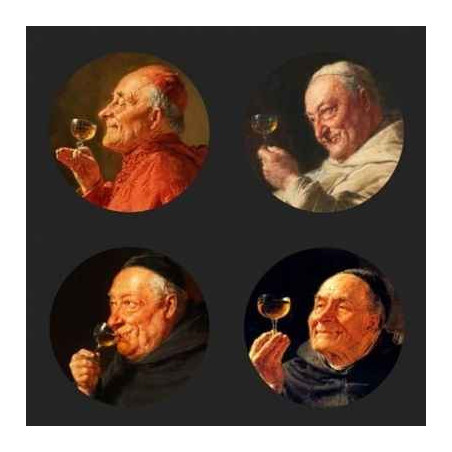 Lot de 4 sous -verres motif oeuvres de Grutzner CS06GRU