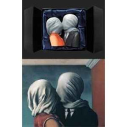 Figurine miniature en coffret Les Amants par Magritte PA21MAG