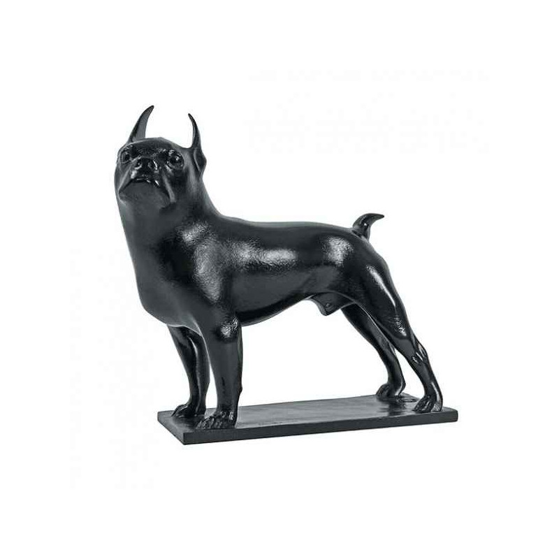 Décors Animaux résine Chien Boston Terrier Toy sculpteur Pompon statuette RMNGP -RF005914
