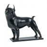 Décors Animaux résine Chien Boston Terrier Toy sculpteur Pompon statuette RMNGP -RF005914