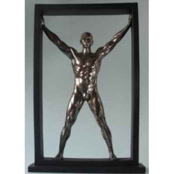 Dy talk man stretching framed Parastone -WU75781