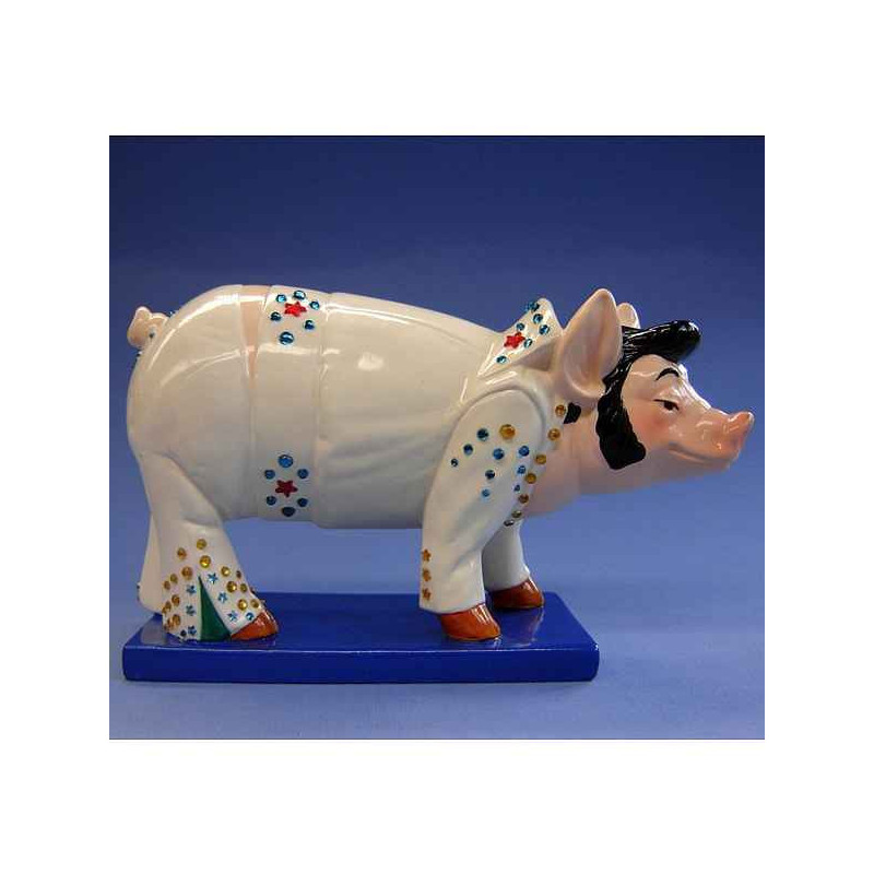 Figurine Cochon Party Piggies King Elvis -PAP17