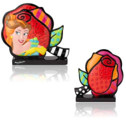 Figurine belle rose icon disney britto -6001006