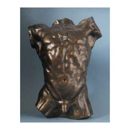Statuette reproduction Le Torse, figurine d'après l'oeuvre de Rodin RO27