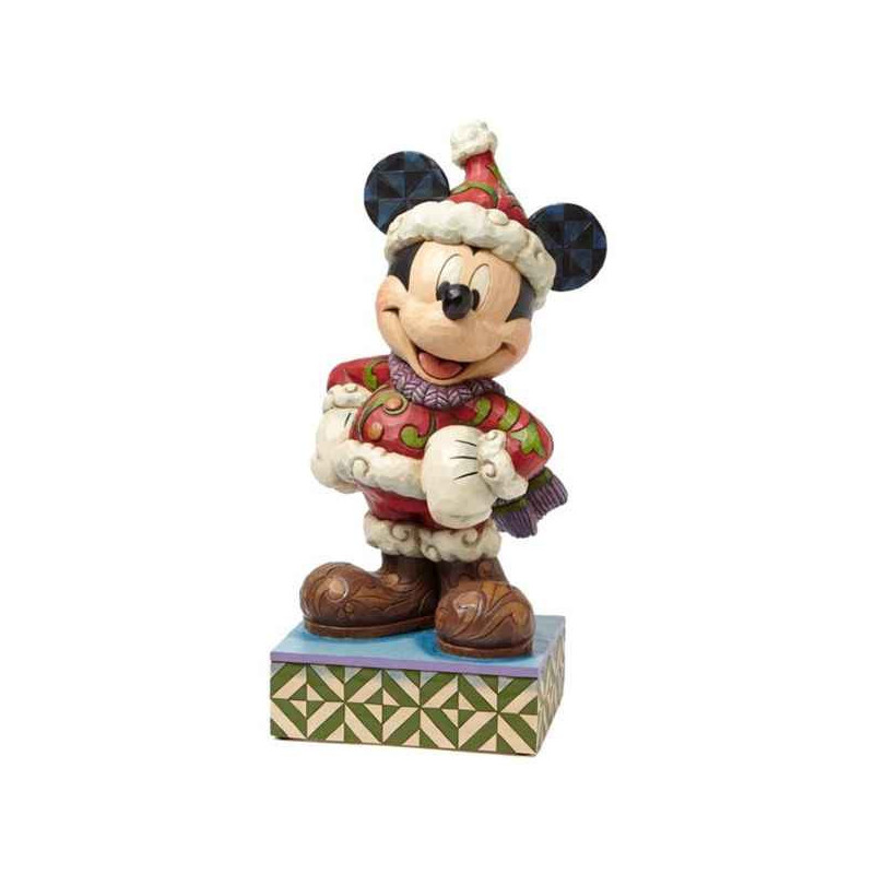 Merry christmas large mickey mouse Figurines Disney Collection -4039042