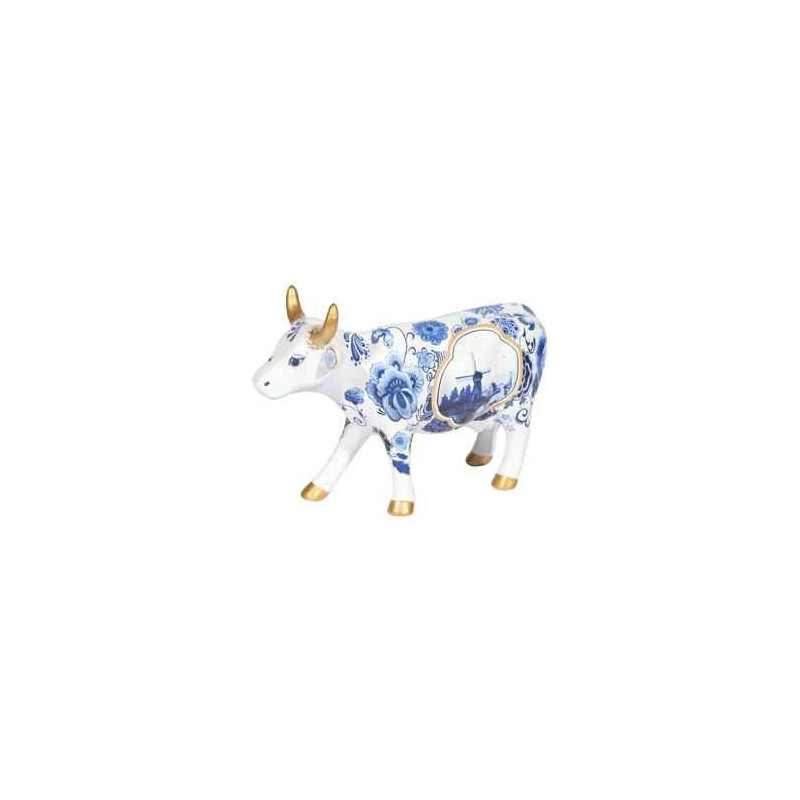 Animaux de la ferme Vache blue cow bone china CowParade -47455