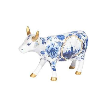 Animaux de la ferme Vache blue cow bone china CowParade -47455