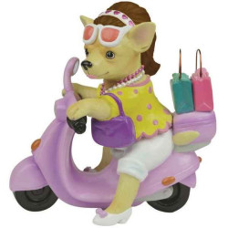 Figurine Chien Chihuahua en scooter 13695