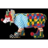 Figurine vache charlie, the clown 15cm art in the city 80825