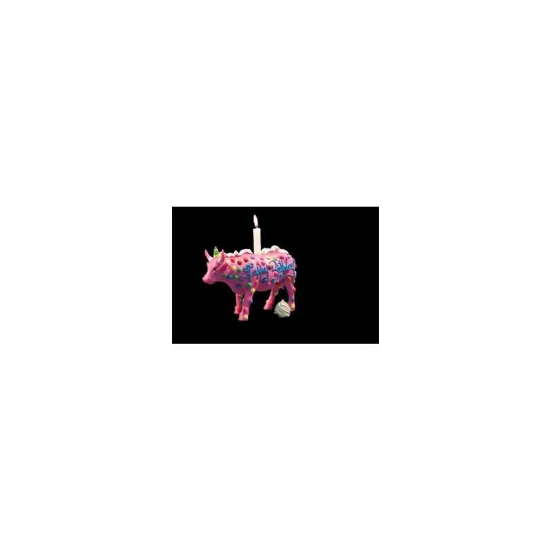 Animaux de la ferme Figurine Vache 21cm happy birthday Art in the City 84119