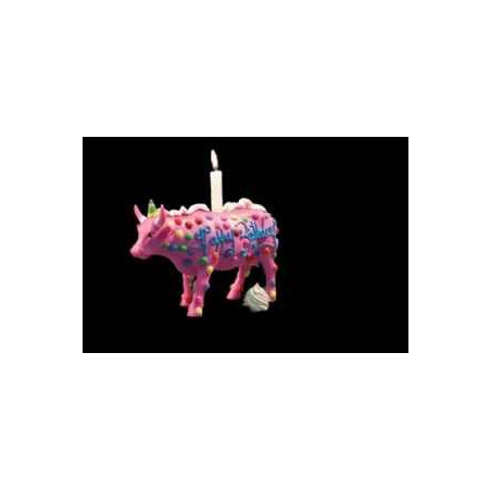 Animaux de la ferme Figurine Vache 21cm happy birthday Art in the City 84119
