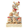 Figurine seven dwarfs white wonderland stacked collection disney trad -6000942
