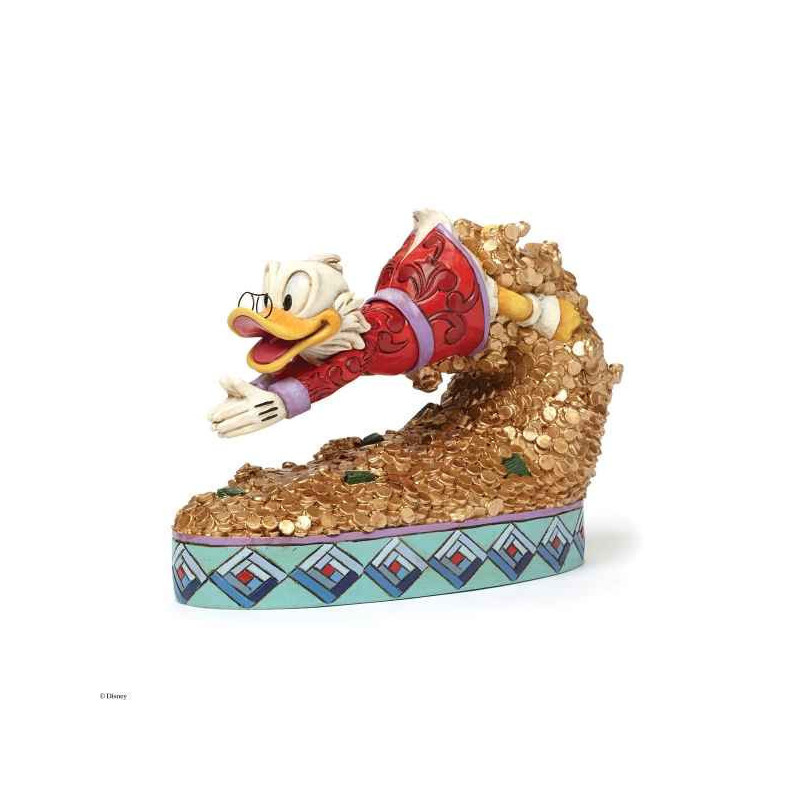Figurine scrooge mc duck treasure dive collection disney trad -4046055