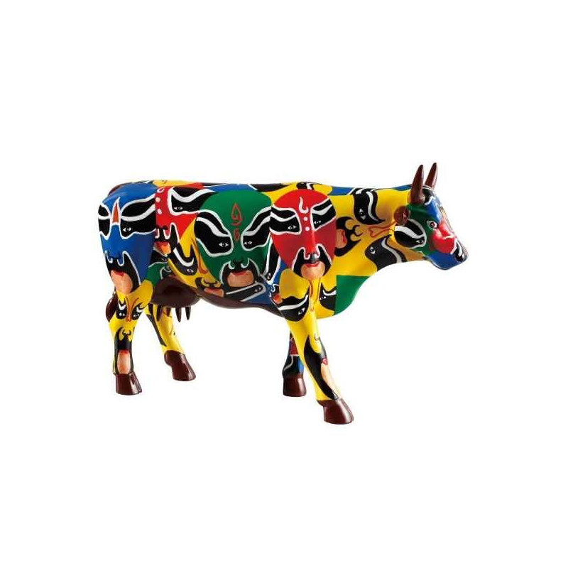 Animaux de la ferme Vache chinese opéra cow CowParade Taille L