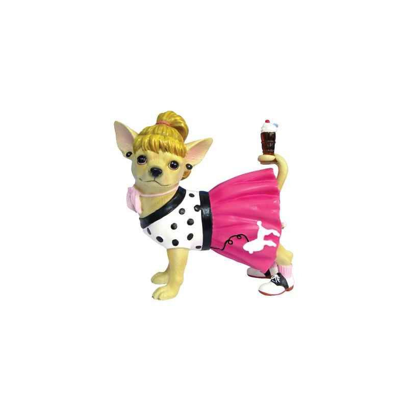Figurine Chien Chihuahua Sock Hop -CHI13357
