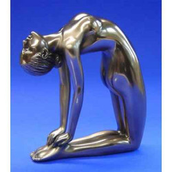 Figurine Femme bronze Body Talk  - Camel pose  - WU72379