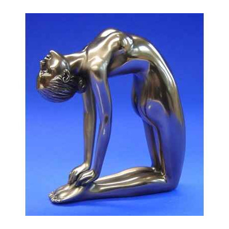 Figurine Femme bronze Body Talk  - Camel pose  - WU72379