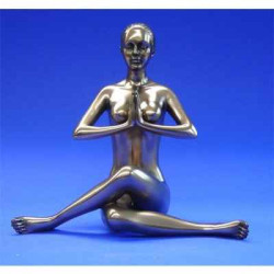 Figurine Body Talk  - Femme bronze Salutation seal  - WU72380