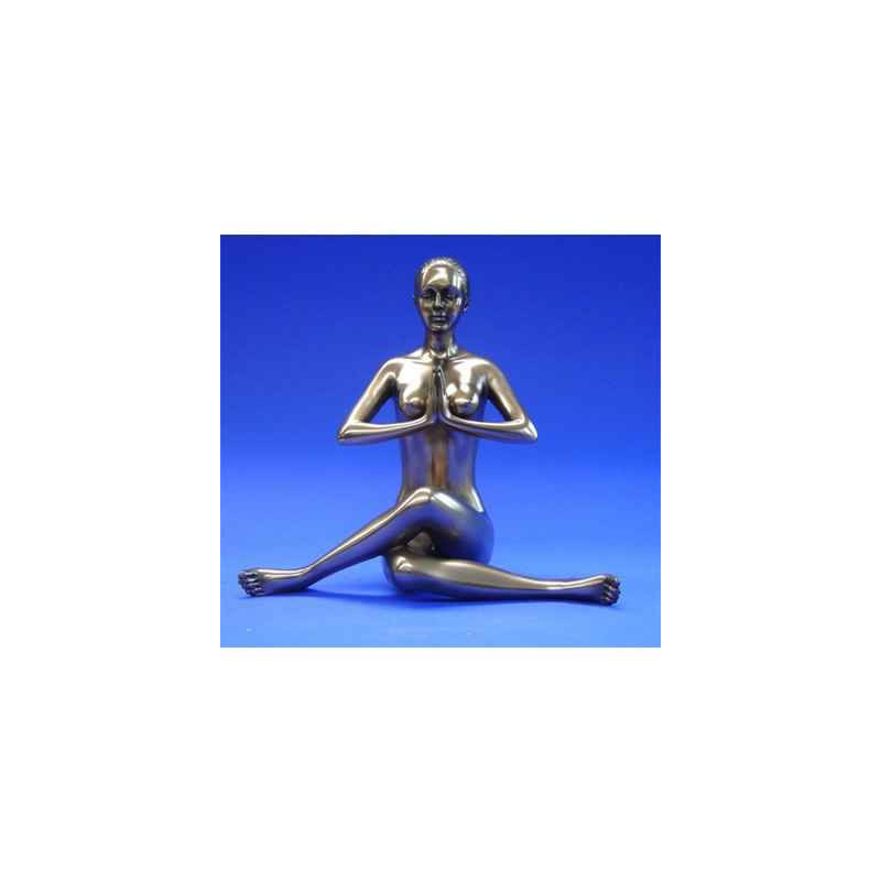 Figurine Body Talk  - Femme bronze Salutation seal  - WU72380
