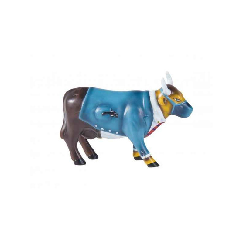 Animaux de la ferme Vache dr. moo d. brown CowParade céramique taille M