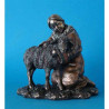 Figurine en bronze Tibet Dechen  -TIB205